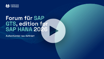 2026 Forum für SAP GTS, edition for SAP HANA